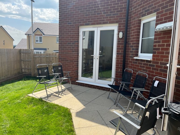 Private garden and patio